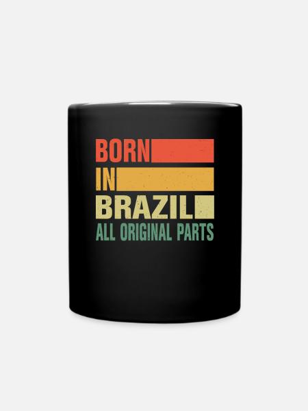 Né au Brésil - Mug uni - noir