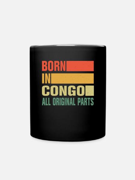 Né au Congo - Mug uni - noir
