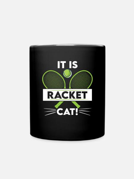 Chaton de balle de tennis - Mug uni - noir