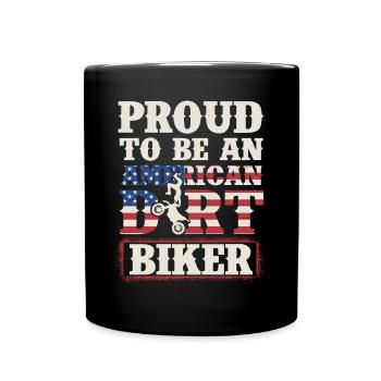 Motocross Enduro Off Road Dirt Biker - Mug uni - noir - Devant
