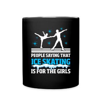Speed skating - Full Colour Mug - black - Front