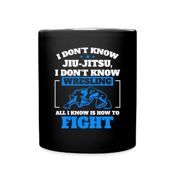 Lutte Combat de lutte - Mug uni - noir - Devant