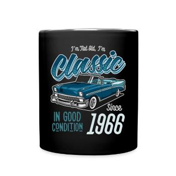 Ich bin nicht alt Ich bin Oldtimer Jahrgang Jahrgang 1966 - Tasse einfarbig - Schwarz - Vorne