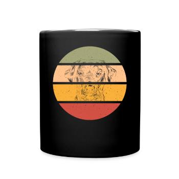 Retro clothing for Labrador Lab - Full Colour Mug - black - Front