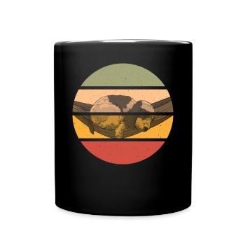 Retro clothing for cocker spaniels - Full Colour Mug - black - Front