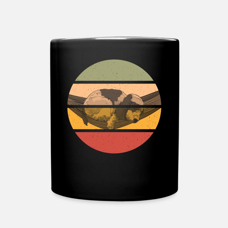 Retro clothing for cocker spaniels - Full Colour Mug - black