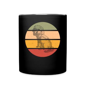 Retro clothing for Cockapoo - Full Colour Mug - black - Front
