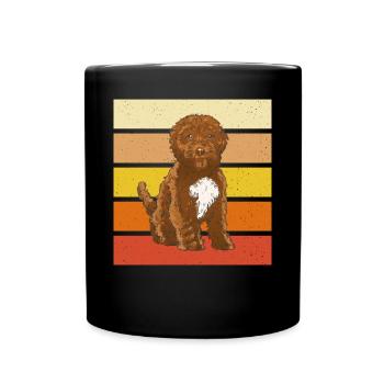 Retro clothing for Cockapoo - Full Colour Mug - black - Front