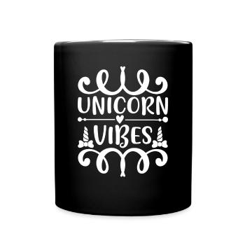 Unicorn Vibes Unicorn - Mug uni - noir - Devant