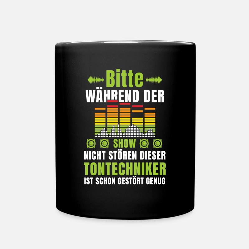 Tontechniker Veranstaltungstechniker - Tasse einfarbig - Schwarz