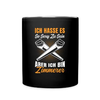 Zimmermann Hasse es so sexy zu sein - Tasse einfarbig - Schwarz - Vorne