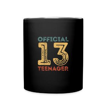 Officiel 13 adolescents - Mug uni - noir - Devant