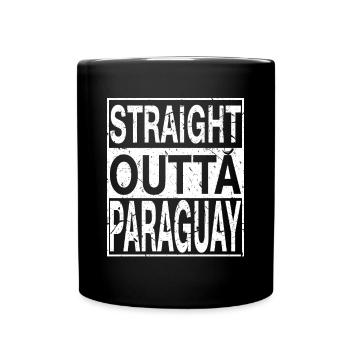 Paraguay Straight outta Paraguay - Tasse einfarbig - Schwarz - Vorne