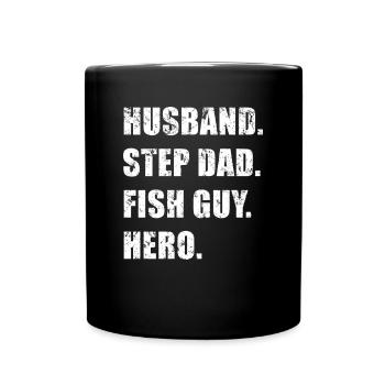 Rétro Poissonnier Aquariophile Fête des Pères - Mug uni - noir - Devant