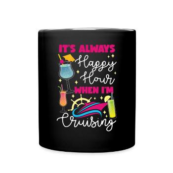 Cruise Ship Vacation Vintage It's - Tasse einfarbig - Schwarz - Vorne