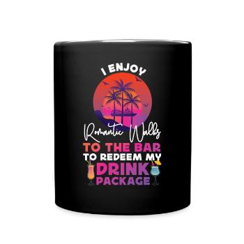 Vacances en bateau de croisière que j’apprécie - Mug uni - noir - Devant