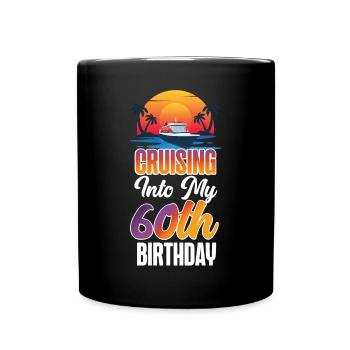 60e anniversaire de Cruise Ship Vacation - Mug uni - noir - Devant