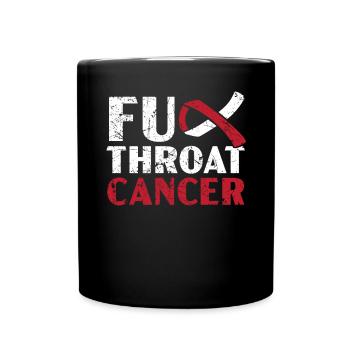 Cancer de la gorge Sensibilisation au cancer de la tête et du cou - Mug uni - noir - Devant