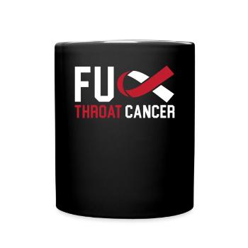 Cancer de la gorge Sensibilisation au cancer de la tête et du cou - Mug uni - noir - Devant