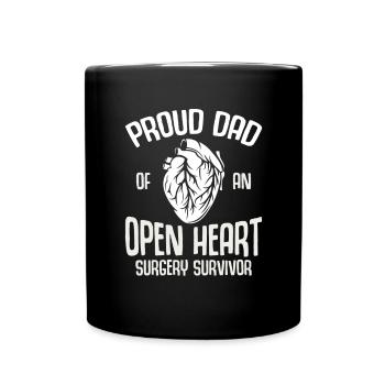 Open-heart surgery - Full Colour Mug - black - Front