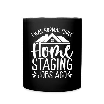 Interior Normal three Home Staging Jobs ago - Tasse einfarbig - Schwarz - Vorne