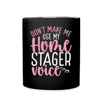 Interior Home Stager Voice House Staging - Tasse einfarbig - Schwarz - Vorne