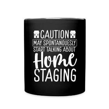 Home Staging Interior Home Stager House Showing - Full Colour Mug - black - Front