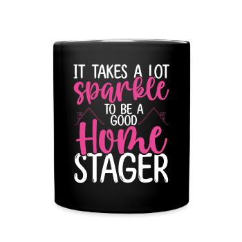 Interior Home Stager House Showing Staging - Tasse einfarbig - Schwarz - Vorne