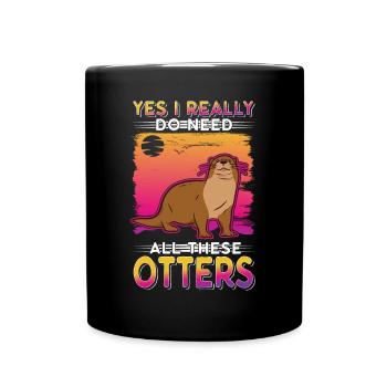 Loutre Cadeau Loutre Loutre Loutre Loutre de mer - Mug uni - noir - Devant