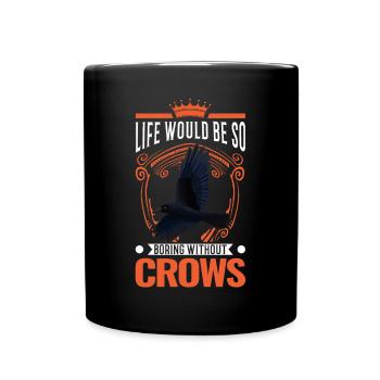 Crow Raven Crow Crow Husbandry Crow Breeder - Full Colour Mug - black - Front
