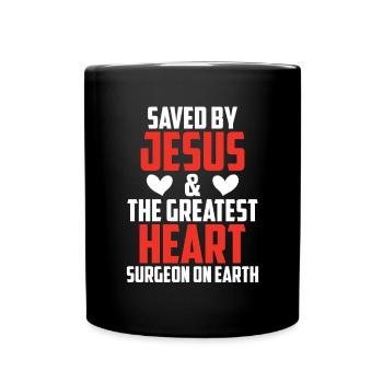Open-heart surgery - Full Colour Mug - black - Front
