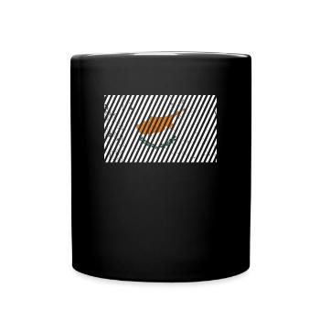 Cyprus Flag - Full Colour Mug - black - Front
