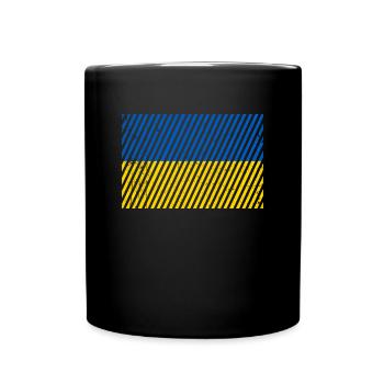 Drapeau de l’Ukraine - Mug uni - noir - Devant