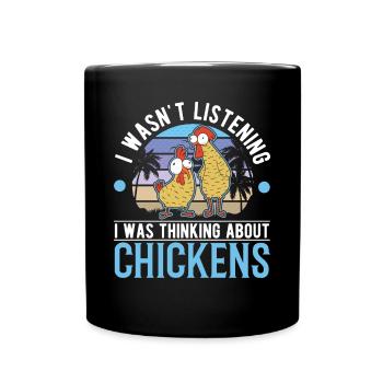 Poulets Élevage de poulets Éleveur de poulet - Mug uni - noir - Devant