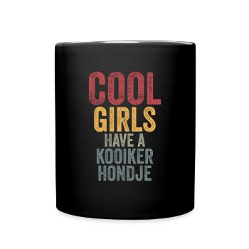 Les filles cool ont un kooikerhondje - Mug uni - noir - Devant