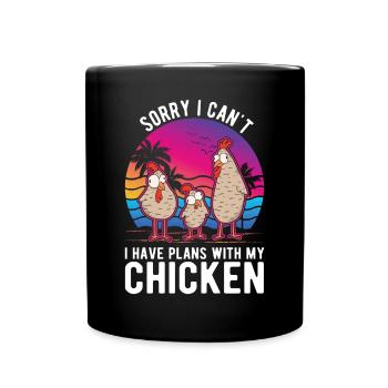 Poulets Élevage de poulets Éleveur de poulet - Mug uni - noir - Devant