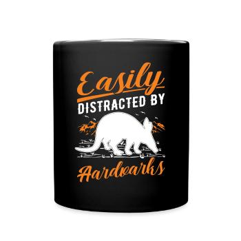 Facilement distrait par Aardvarks Aardvark - Mug uni - noir - Devant