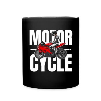 Moto Lifestyle / Moto / Moto motard - Mug uni - noir - Devant