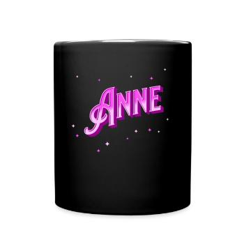 Anne name personalized - Full Colour Mug - black - Front