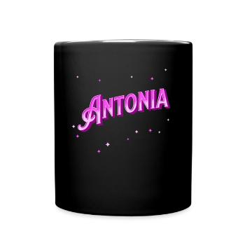 Antonia name personalized - Full Colour Mug - black - Front