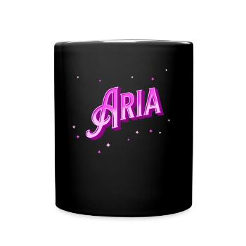 Nom Aria personnalisé - Mug uni - noir - Devant
