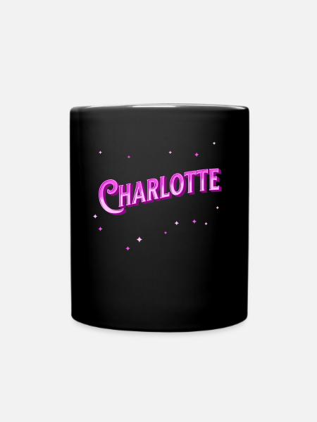 Le prénom de Charlotte personnalisé - Mug uni - noir