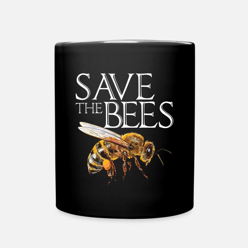 Save The Bees Apiculture Honey Bee Queen Bee Imk - Mug uni - noir