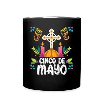 Cinco de Mayo Mexique Fête nationale Cuisine mexicaine - Mug uni - noir - Devant