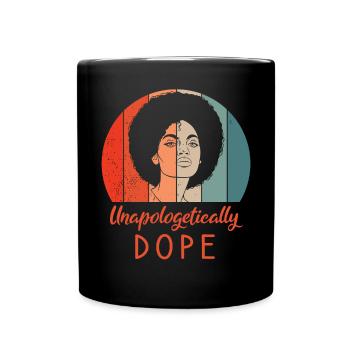 Afro-Américain noir sans excuse - Mug uni - noir - Devant