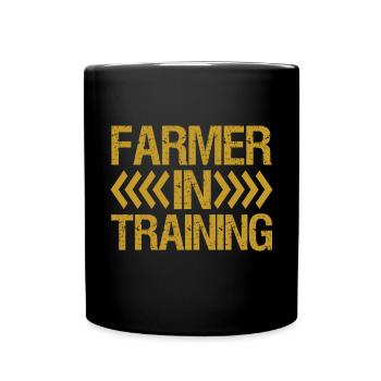 Farmer In Training Farm Son Children Children - Full Colour Mug - black - Front