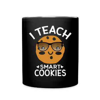 Funny teacher I teach smart cookies - Full Colour Mug - black - Front