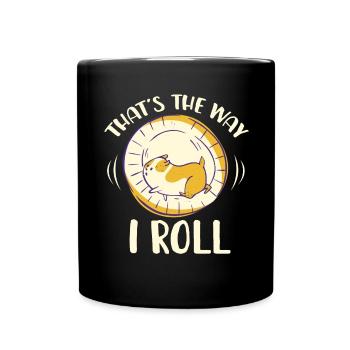 Hamster Geschenk Hamsterliebhaber - Tasse einfarbig - Schwarz - Vorne