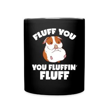 Hamster Geschenk Hamsterliebhaber - Tasse einfarbig - Schwarz - Vorne