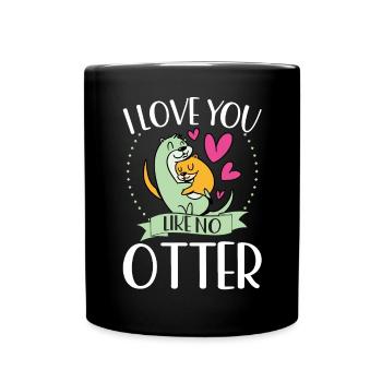 I love you like no otter - Full Colour Mug - black - Front